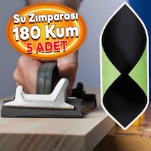 Su Zımparası 180 Kum 23x28 cm Yumuşak Kağıt Tabaka Sulu Kuru Zımpara 5 Adet