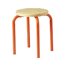 Ikea Domsten Tabure, Turuncu-çam, 45 Cm