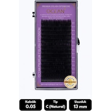 Ocean 0.05c Natural Kıvrım 13 Mm Soft Eyelash Doğal İpek Kirpik 16'lı