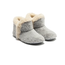 Twigy Elsa Peluş Kadın Ev Botu Gri 37/41