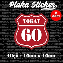 60 Tokat İl Şehir Plaka Sticker Futbol Spor Kulüb