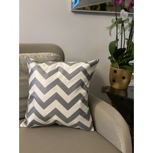 Zigzag Desenli Dekoratif Kırlent Kılıfı (473325976)