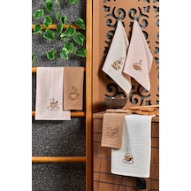Casnack 6'lı Mutfak Havlusu Seti 40x60 - Kahve