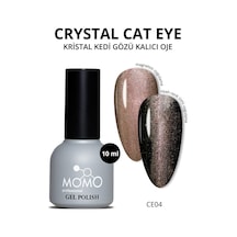Momo Professional Kristal Kedi Gözü Kalıcı Oje Ce04 Yarı Şeffaf Bakır 10 Ml