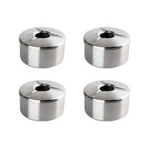 4'lü Derin Metal Küllük Seti, Dayanıklı Ve Kullanışlı