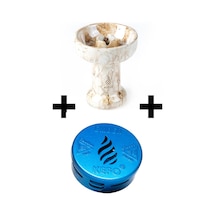 Kefo Gold Kefo Sarı Rock Star Lüle + Mavi Kefo Ember Nargile Lotus Közlük Cezve