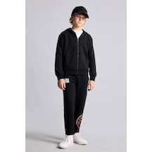 Defacto Nba Baskılı Lastikli Paça Regular Fit Kalın Kumaş Eşofman Altı Erkek Çocuk I2235a826wnbk81 Siyah-bk81