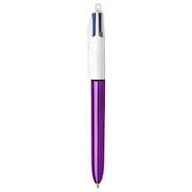 Bıc 4 Colours Shıne Tükenmez Mor Gövde 4 Farklı Mürekkep - Mor Gövde