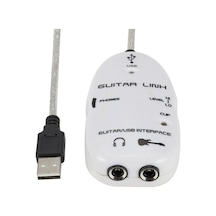 Usb Guitar Link Kablo Usb Gitar Ses Ara Bağlantı Kablosu