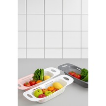 Ayarlanabilir Süzgeç Uzayıp Kısalabilen Pratik Plastik Süzgeç Plastik Diğer