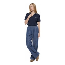LOFT Wide Leg Regular Fit Kadın Pantolon Lf2043075 Q1.v1 Denim