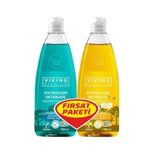 Viking Premium Bulaşık Deterjanı Fesleğen Limon & Nergis Bergamot 2 x 750 ML