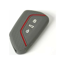Seat Uyumlu LEON VE FR MK4 2021+ MODEL GRİ RENK SİLİKON ANAHTAR KILIF