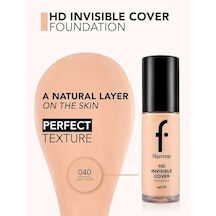 Invisible Cover Hd Hafif Yapılı Yarı Parlak Bitişli Spf30 Fondöten 0
