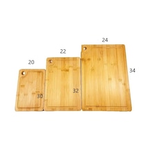 Rossel Premium 3'lü Bambu Kesim Panosu Antrasit