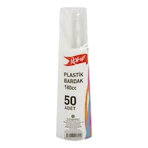 Roll-up Plastik Şeffaf Bardak Şeffaf 50'li 180 Cc - 8 Adet Tarı