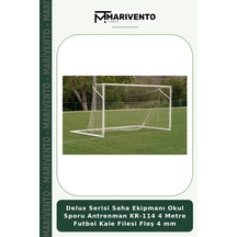 Delux Serisi Saha Ekipmanı Okul Sporu Antrenman Kr-114 4 Metre Futbol Kale Filesi Floş 4 Mm Belirtilmemiş