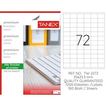Tanex Tw-2272 35X23.3 MM Laser Etiket 100 Ad.