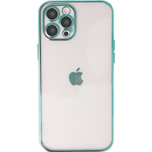 Apple iPhone Uyumlu 12 Pro Max Kılıf Razer Lensli Silikon - Yeşil Bzsxx00 1