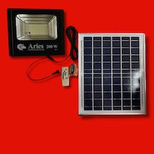 Aries 100 W Güneş Enerjili Paneli Ayrı İç & Dış Aydınlatma Projektörü