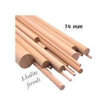 Ahşap Kavela Çıta Çubuk Kavela 1 .kalite Yivsiz 14 Mm 40 Cm 10 Ad
