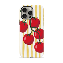 Apple iPhone Uyumlu 15 Pro Max Vorian Çift Katmanlı Kılıf Tomato Market Stripe