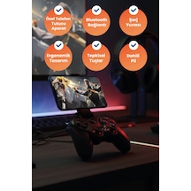 Gp5 Telefon Aparatlı 350 Mah Bataryalı Bt Wireless Gamepad Oyun Kolu