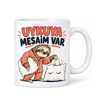 Uykuya Mesai Tasarımlı Porselen Kupa - Model 710 Diğer
