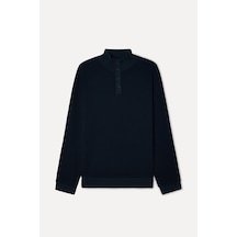 Mudo Erkek Erkek Lacivert Comfort Fit Dik Yaka Sweatshirt 1272420