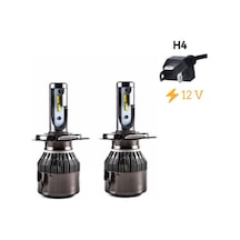 Led Far Ampulü Çift Renk Sarı Beyaz H4-36W-4800Lm-12V Laam492-1