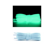 Hapshoe Fosforlu Neon Mavi 7 Mm Kalınlığında 1 Çift Yassı Spor Ayakkabı Bağcığı