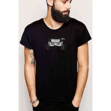 Anime Kakashi Baskılı Siyah Erkek Tshirt (528886239)