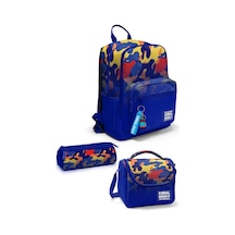 Coral High Saks Kamuflaj Desenli 3 Lü Okul Çanta Seti Set0133239 Lacivert