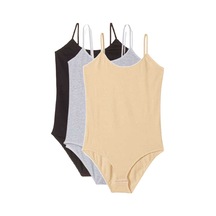 20st 3 Adet İp Askılı Kadın Çıtçıtlı Body Siyah Gri Ten 13-2010