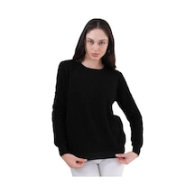 Lavella Kadın Bisiklet Yaka Büzgülü Kazak 12833 Bgl-st04228 Siyah