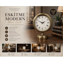 Aurum Retro 25 X 20 Eskitme Metal Masa Saati