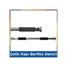 Barfiks Demiri Aleti Chrome Metal 62-100 Cm Sünger Kapı Barfiks 1 Adet Fitness Egzersiz Karışık
