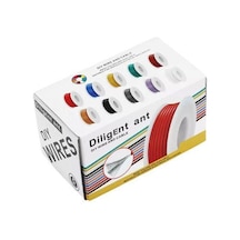 20AWG Çok Damarlı Montaj Kablosu Seti - 6 Renk 60M