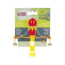 Living World Denge Çubuğu Kuş Oyuncağı Kırmızı - Sarı