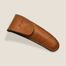 Deejo Kamp 37g Belt Leather Sheath, Natural Kahverengi