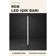 Onerous Rgb Led Bar, Kumandalı, 4 Animasyon, Dekoratif Aydınlatma Çok Renkli