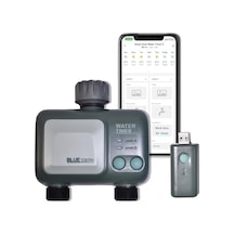 Johgee Bahçe Sulama Bilgisayarı, Wifi Hub, 2 Çıkış, Su Geçirmezlik Ipx5, Otomatik Sulama, Bahçe, Çim İçin Su Z