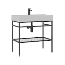 Orka Capetown 80 Cm Beyaz Banyo Dolabı Alt Modül Ve Lavabo Beyaz