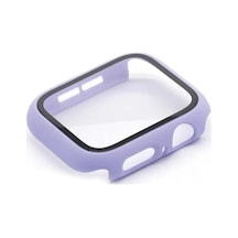 Apple Watch 38mm Uyumlu Camlı Kasa Ekran Koruyucu - Lila