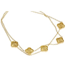 Kadın Gold Renk Yonca Model Çelik Halhal