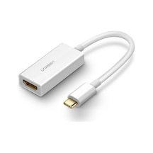 Ugreen Type-C To Hdmi Dişi 4K Çevirici Adaptör Beyaz
