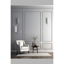 Diecor Dekoratif Boyanabilir Montaja Hazır 2.5cm Duvar Çıtası Kolay Uygulanır Ustalık Gerekmez Dıy Beyaz 2,5 Cm Model:xa261