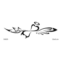 Airbrush Tattoo Kanatlı Melek Ve Şeytan Yapışkanlı Stencil Süsleme Ve Boyama Kalıbı