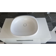 VitrA 4520B403-0046 Istanbul Çanak Kare Lavabo 50 CM