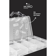 Momo Professional Soft Gel Tips Küt No:06 Tek Boy 50 Li Yedek Paket